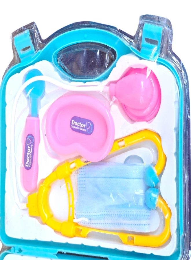 JNiL Doctor Play Set with Foldable Suitcase, Compact Medical Accessories Pretend Play-Multicolor - Image 3